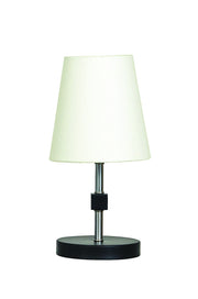 Bryson 12" Cube Mini Accent Table Lamp in Black/Stin Nickel