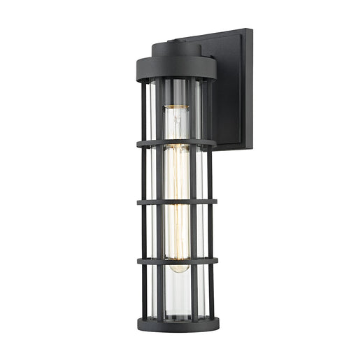 Mesa Large Outdoor Wall Sconce in Texture Black