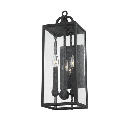 Caiden 3-Light Outdoor Wall Lantern in Forged Iron