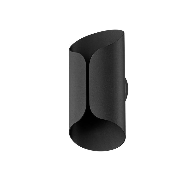 Cole Small Outdoor Wall Sconce in Texture Black