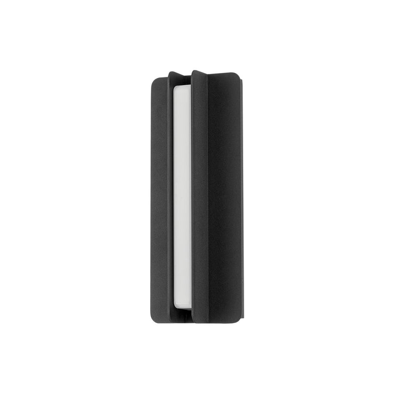 Dune Small Outdoor Wall Sconce in Texture Black