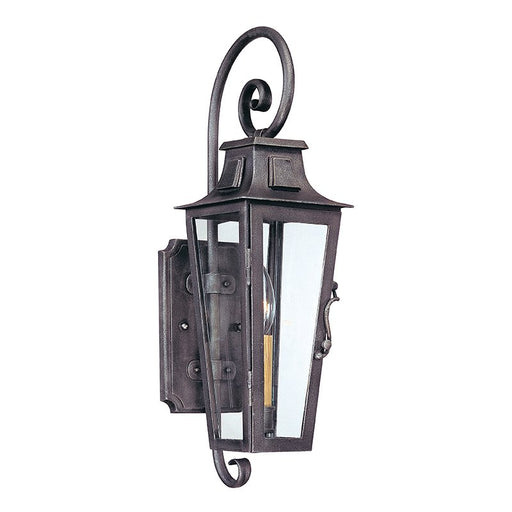 Parisian Square Outdoor Wall Lantern in Aged Pewter