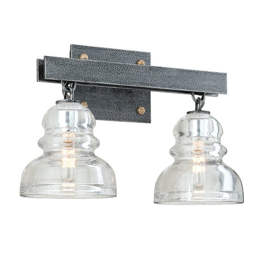 Menlo Park 2-Light Bath Vanity Light in Old Silver