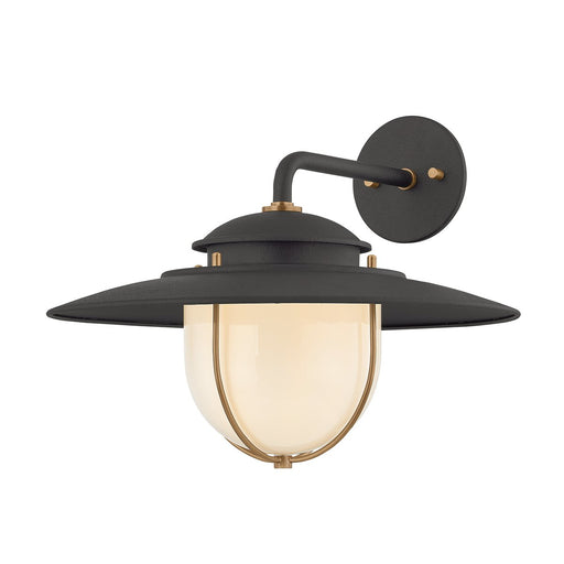 Greentree Outdoor Wall Sconce in Forged Iron / Patina Brass