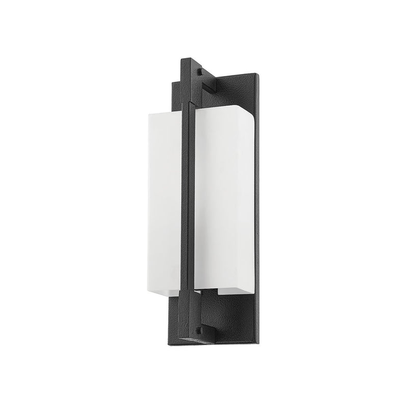 Blade Small Outdoor Wall Sconce in Forged Iron