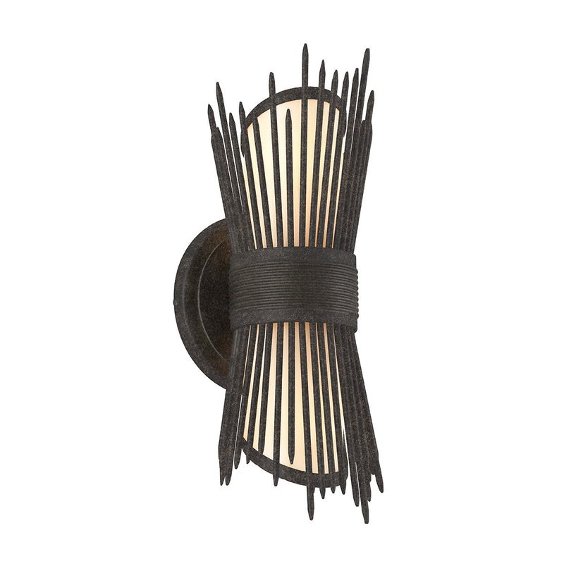 Blink 2-Light Small Outdoor Wall Sconce in French Iron