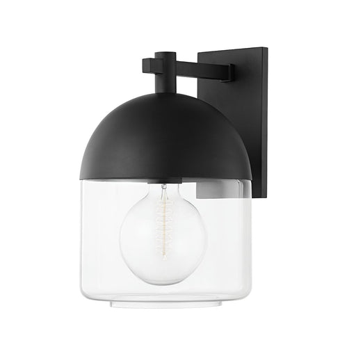 Zephyr Large Outdoor Wall Sconce in Texture Black