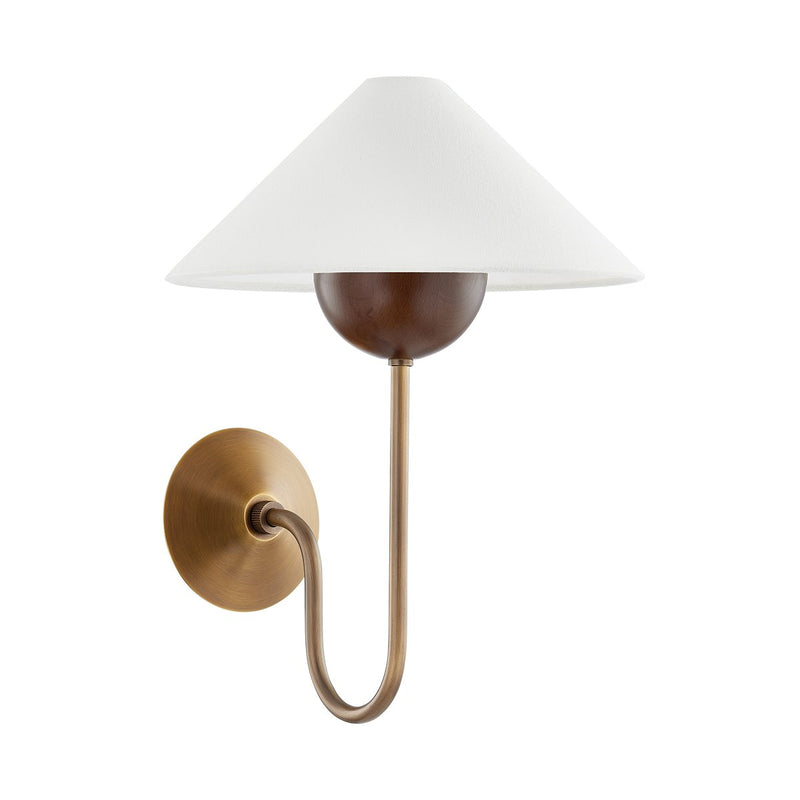 Evan Wall Sconce in Patina Brass