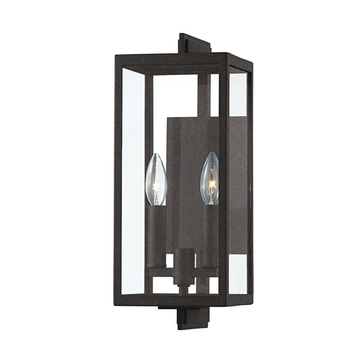 Nico 2-Light Outdoor Wall Lantern in French Iron