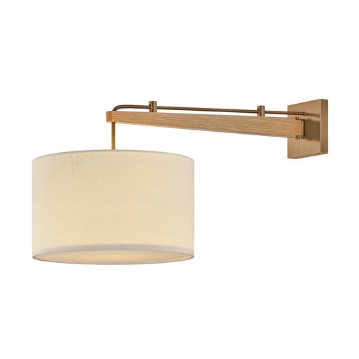Mailo Wall Sconce in Patina Brass / White Oak