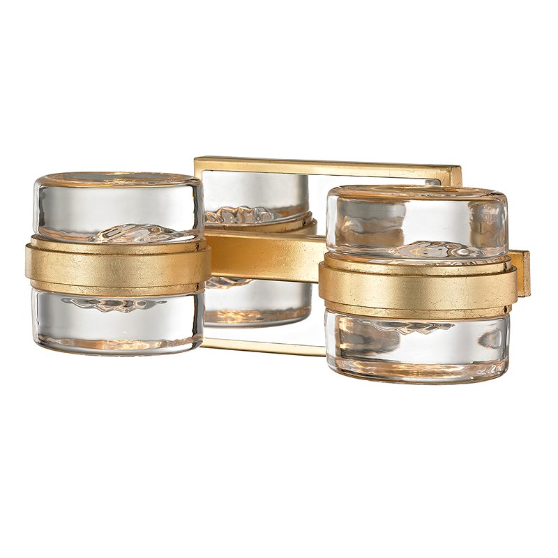 Splash 2-Light Bath Vanity Light in Gold Leaf