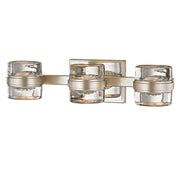 Splash 3-Light Bath Vanity Light in Silver Leaf
