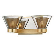 Wink 2-Light Bath Vanity Light in Gold Leaf