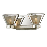 Wink 2-Light Bath Vanity Light in Silver Leaf