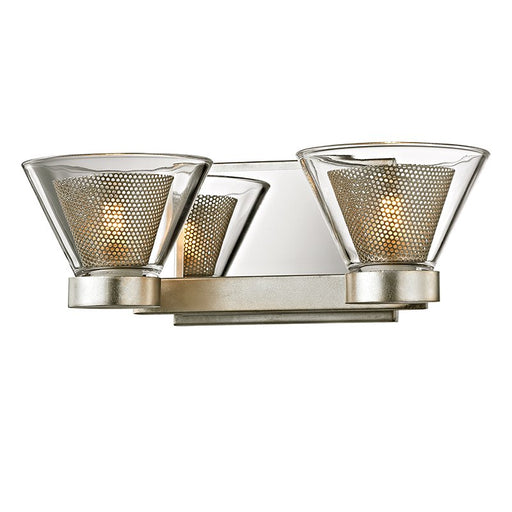 Wink 2-Light Bath Vanity Light in Silver Leaf