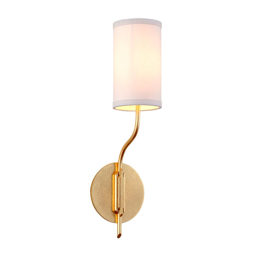 Juniper Wall Sconce in Textured Gold Leaf