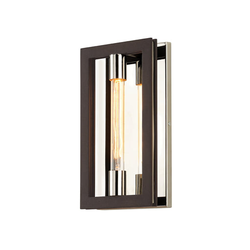 Enigma Wall Sconce in Bronze With Polished Stainless