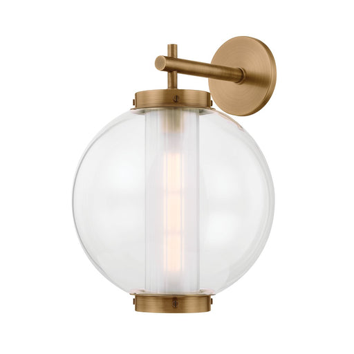 Marco Large Outdoor Wall Sconce in Patina Brass