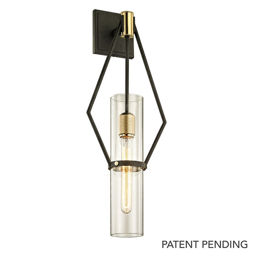 Raef Large Wall Sconce in Textured Bronze / Brushed Brass