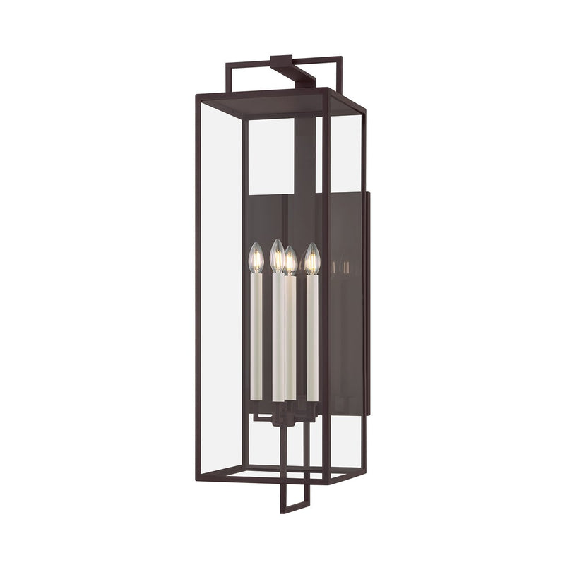Beckham 4-Light Large Outdoor Wall Lantern in Textured Bronze