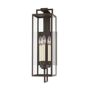 Beckham 3-Light Outdoor Wall Lantern in Textured Bronze