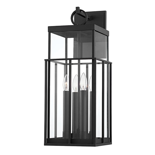 Longport 4-Light Outdoor Wall Lantern in Texture Black