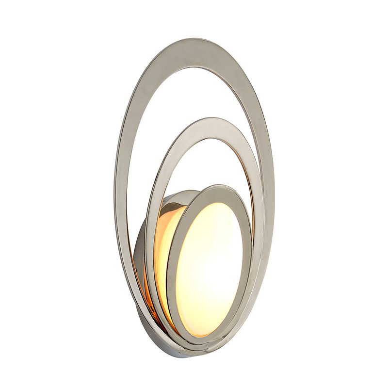 Stratus Small Outdoor Wall Sconce in Polished Stainless