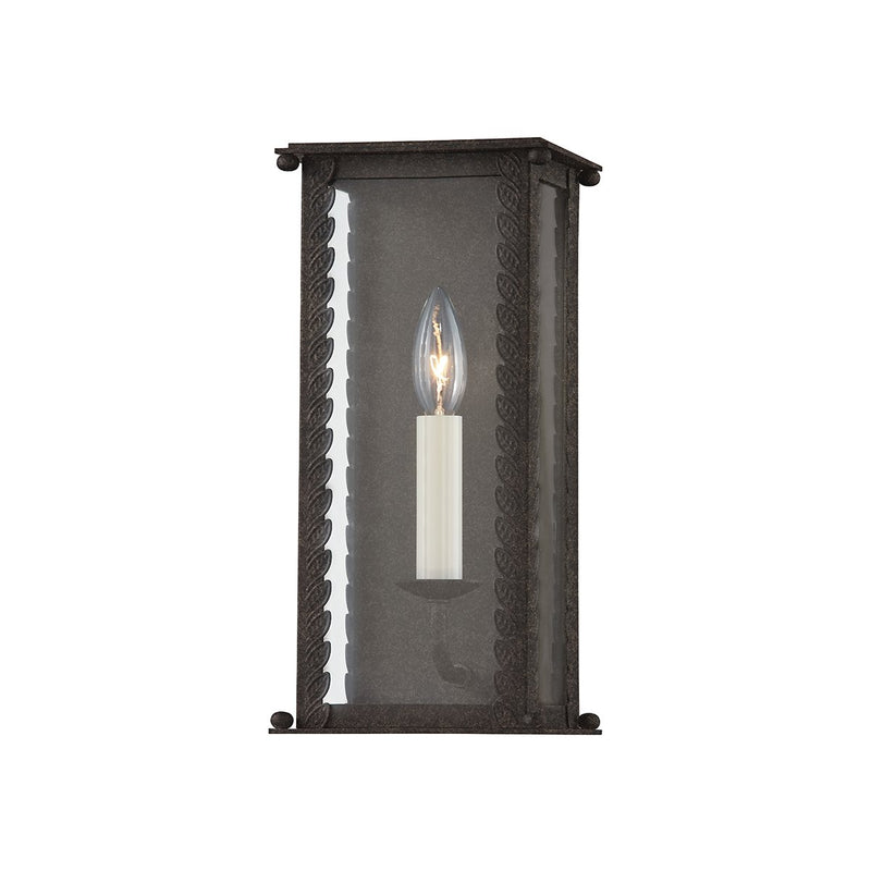 Zuma Outdoor Wall Lantern in French Iron