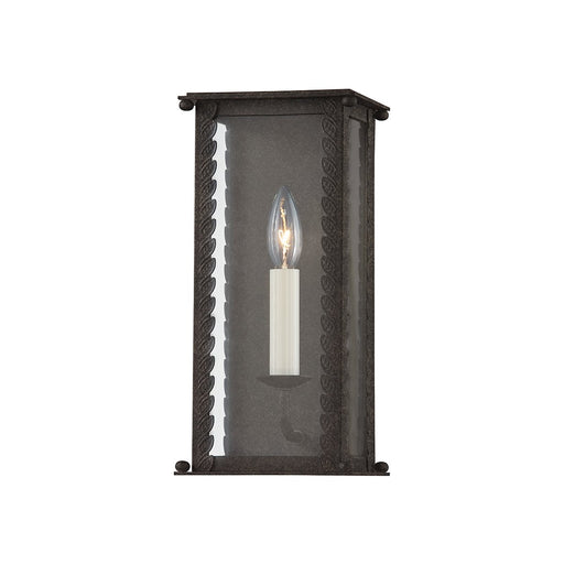Zuma Outdoor Wall Lantern in French Iron