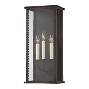 Zuma 3-Light Outdoor Wall Lantern in French Iron