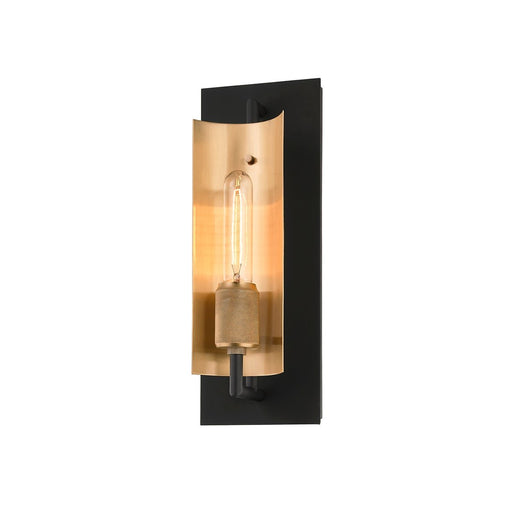 Emerson Wall Sconce in Soft Black / Brushed Brass