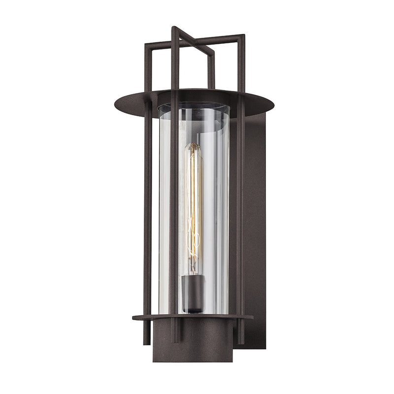 Carroll Park Outdoor Wall Lantern in Textured Bronze