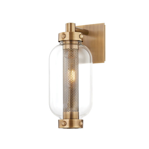 Atwater 5.25" Outdoor Wall Sconce in Patina Brass
