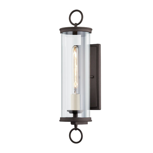 Aiden Medium Outdoor Wall Lantern in Textured Bronze
