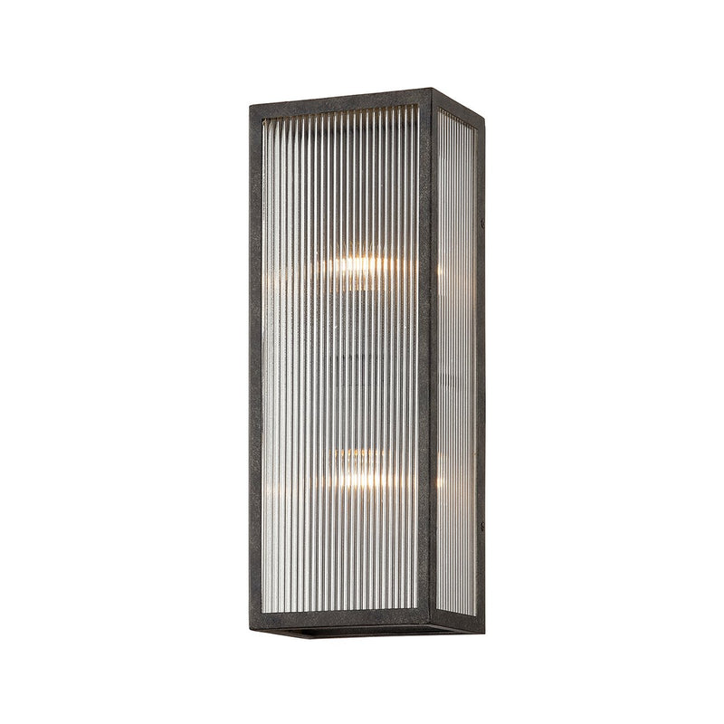 Tisoni 2-Light Outdoor Wall Sconce in French Iron
