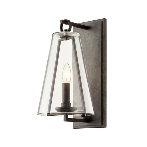 Adamson Small Outdoor Wall Lantern in French Iron