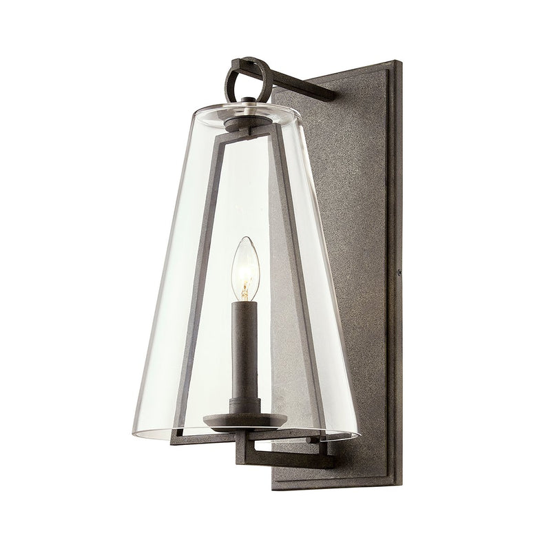 Adamson Large Outdoor Wall Lantern in French Iron