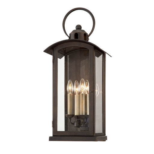 Chaplin 4-Light Outdoor Wall Lantern in Vintage Bronze
