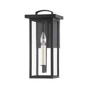 Eden Outdoor Wall Lantern in Texture Black
