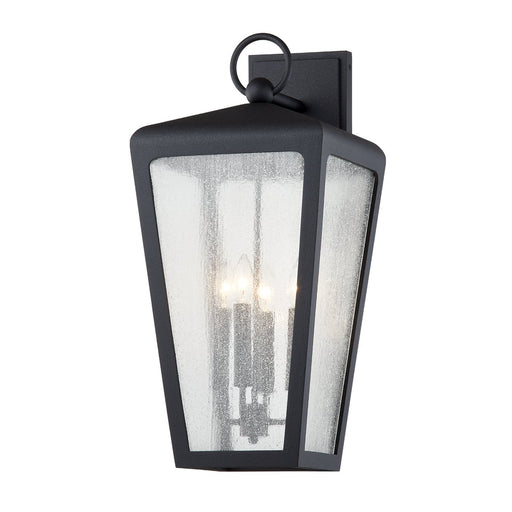 Mariden 4-Light Outdoor Wall Lantern in Textured Iron