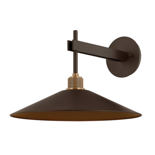 Harac Large Outdoor Wall Sconce in Patina Brass / Bronze