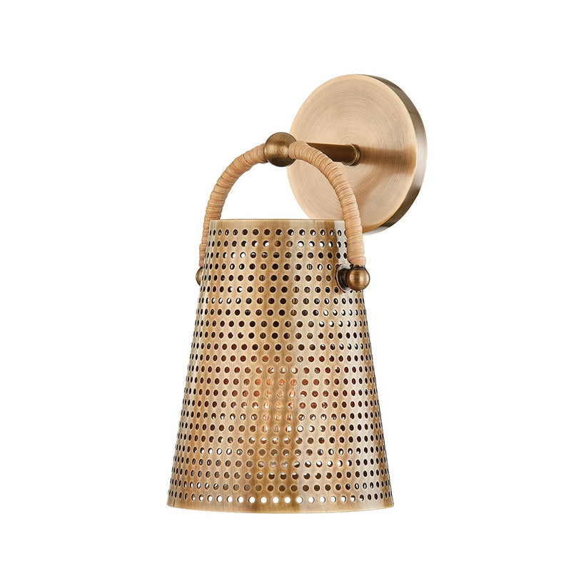 Nile Wall Sconce in Patina Brass