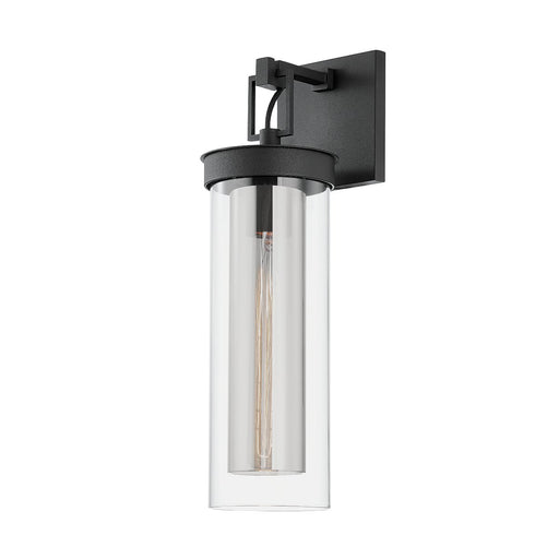 Pira Outdoor Wall Sconce in Texture Black