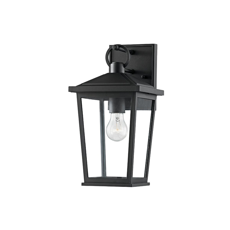 Soren Outdoor Wall Lantern in Texture Black