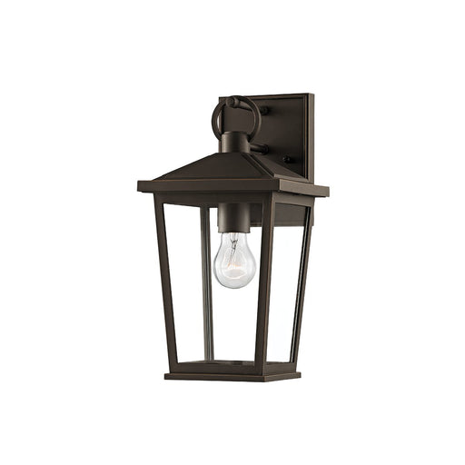 Soren Outdoor Wall Lantern in Textured Bronze W/ Hl