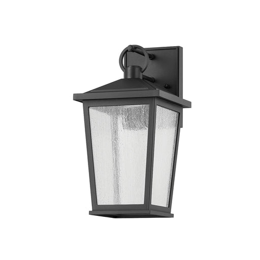 Soren Small LED Outdoor Wall Lantern in Texture Black