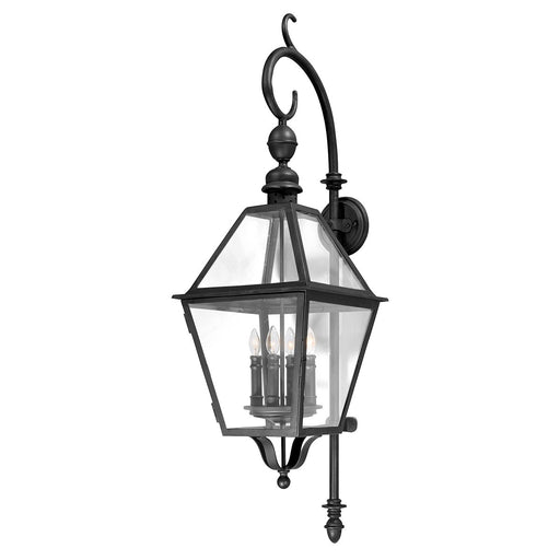 Townsend 4-Light Outdoor Wall Lantern in Texture Black