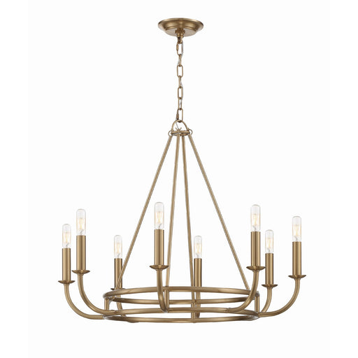 Bailey 8 Light 28" Chandelier in Aged Brass