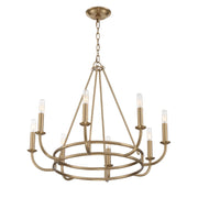 Bailey 8 Light 28" Chandelier in Aged Brass
