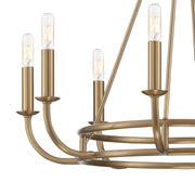 Bailey 8 Light 28" Chandelier in Aged Brass